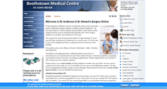 Desktop Screenshot of boothstownmedicalcentre.co.uk