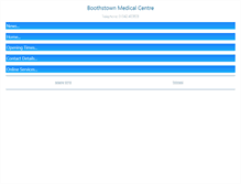 Tablet Screenshot of boothstownmedicalcentre.co.uk